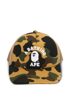 A BATHING APE® camo-print mesh-back cap - Yellow