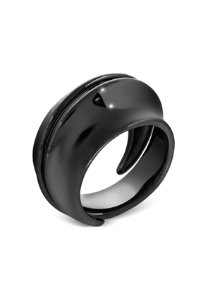 LILY GABRIELLA 18K black gold Spira ring