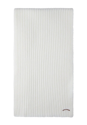 Paul & Shark ribbed scarf - White