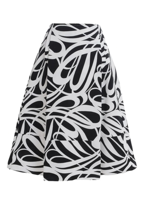 Marni abstract-print skirt - Black