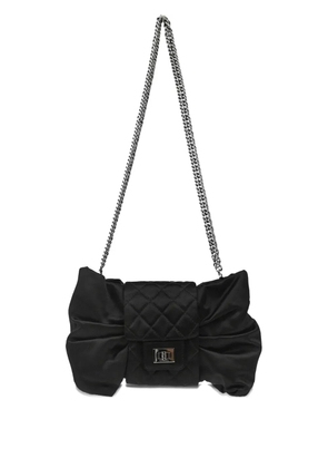 CHANEL Pre-Owned quilted bow detail shoulder bag - Black