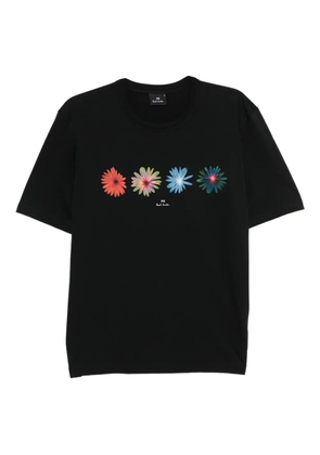 PS Paul Smith flower-print T-shirt - Black