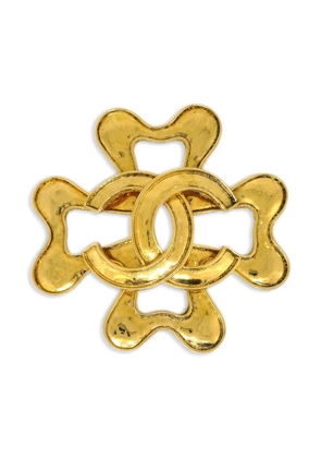 CHANEL Pre-Owned 1994 CC brooch - GOLD