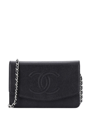 CHANEL Pre-Owned Timeless Wallet on Chain Caviar crossbody bag - Black