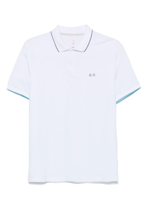 Sun68 contrast-trim polo shirt - White
