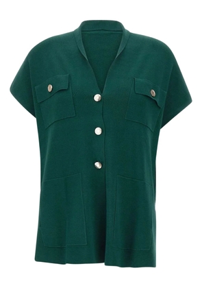 ELENA MIRO` button-pocket shirt - Green