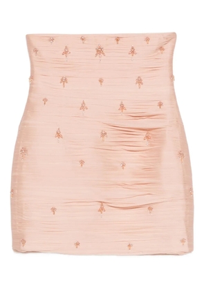 M.Marquise Sonja embroidered mini skirt - Pink