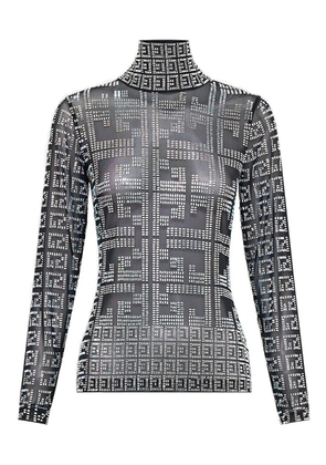 Camilla turtleneck top - Black