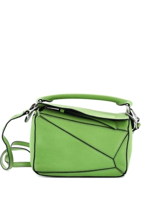 Loewe Pre-Owned Puzzle Bag Leather Mini crossbody bag - Green