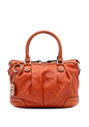 Gucci Pre-Owned 2016-2025 Guccissima Sukey satchel - Orange