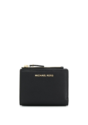 Michael Michael Kors logo plaque card case - Black