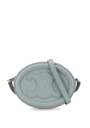 Celine Pre-Owned 2022 Cuir Triomphe Oval crossbody bag - Blue