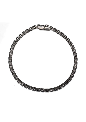 Swarovski Matrix tennis ruthenium bracelet - Black
