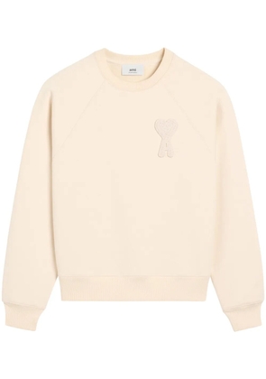 AMI Paris Ami de Coeur patch sweatshirt - Neutrals