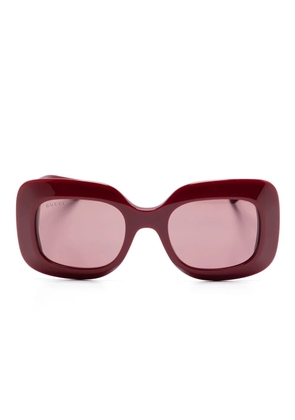 Gucci Eyewear rectangle-frame sunglasses - Brown