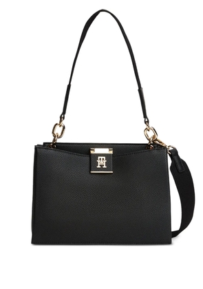 Tommy Hilfiger chain-logo shoulder bag - Black