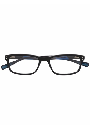 Nike polished rectangle-frame glasses - Blue