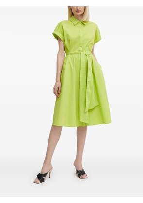 Joseph Ribkoff tie-waist mini shirt dress - Green