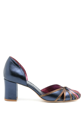 Sarah Chofakian Sarah metallic pumps - Blue