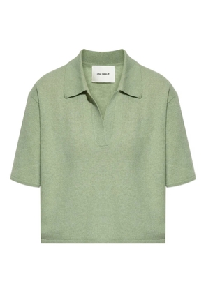 Lisa Yang polo-collar short-sleeve T-shirt - Green