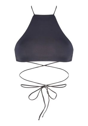 Clube Bossa crossover-strap bikini-top - Blue