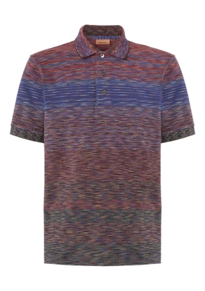 Missoni striped-pattern polo shirt - Red