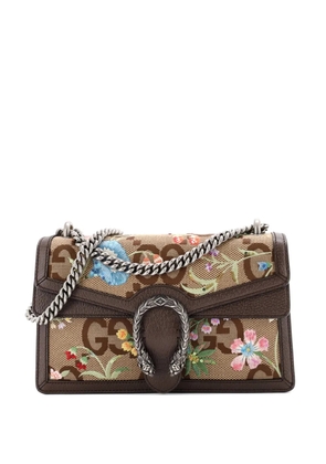 Gucci Pre-Owned Dionysus Bag Embroidered Jumbo GG Canvas Small shoulder bag - Brown
