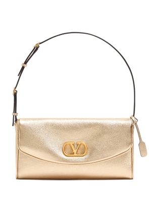 Valentino Garavani small DeVain Vlogo shoulder bag - Gold