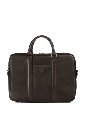 Doucal's Palmellato leather briefcase - Brown