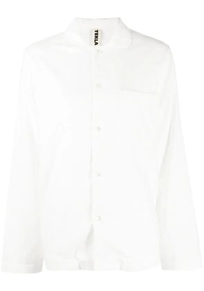TEKLA organic cotton pajama top - White