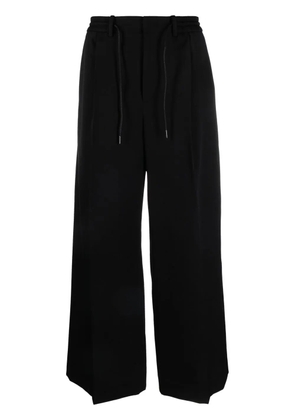 Juun.J pleated wide-leg trousers - Black