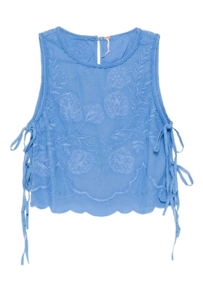 Free People faded gardens tank - Blue