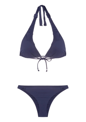 Amir Slama halterneck non-wired bikini set - Blue