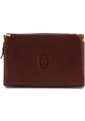Cartier embossed logo clutch - Red
