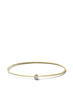 Shihara 18kt yellow gold One Stone Hoop diamond bracelet
