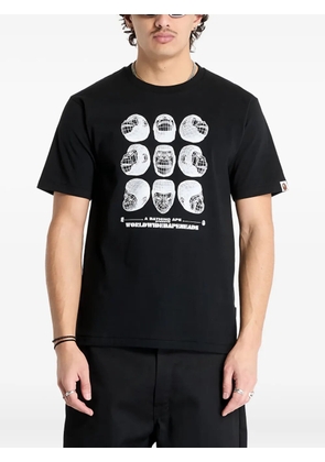 A BATHING APE® Polygon Ape Head-print T-shirt - Black