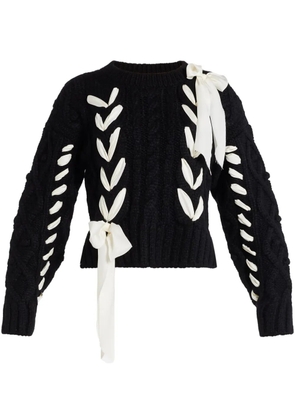 LoveShackFancy Parson jumper - Black