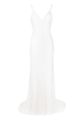 Jenny Packham Nora sequin-embellished gown - White