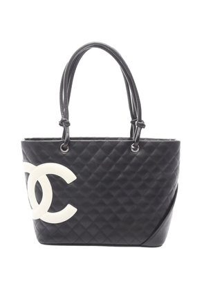 CHANEL Pre-Owned 2004-2005 Large Lambskin Cambon Ligne tote bag - Black