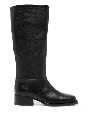 Dear Frances smooth-grain leather boots - Black