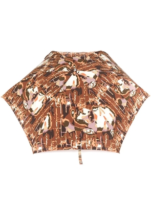 Jean Paul Gaultier Pre-Owned 1992 face-print umbrella - Brown