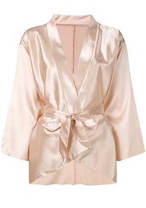 Belle Et Bon Bon Serafina short robe - Neutrals