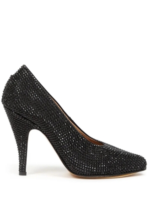 Maison Margiela 110mm Tabi rhinestone-embellished pumps - Black
