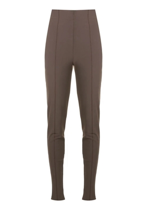 Gloria Coelho high-waisted panelled leggings - Brown