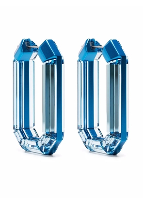 Swarovski Lucent hoop earrings - Blue