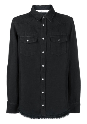 IRO press-stud fastening detail shirt - Black