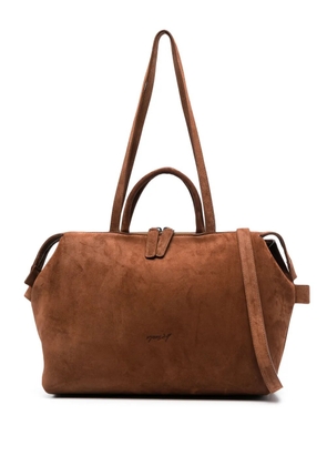 Marsèll 4 Dritta suede tote bag - Brown