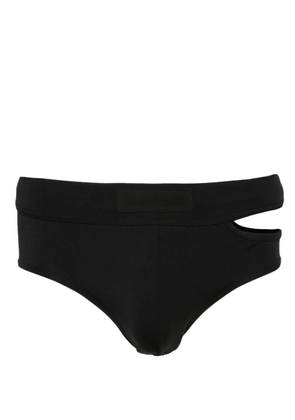 LGN LOUIS GABRIEL NOUCHI logo-appliqué swimming trunks - Black