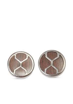 Thierry Mugler Pre-Owned round clip-on earrings - Brown