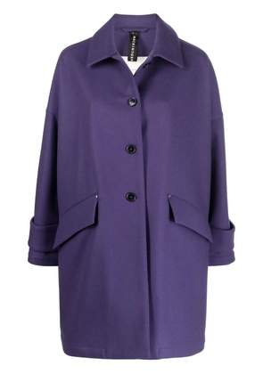 Mackintosh HUMBIE wool overcoat - Purple